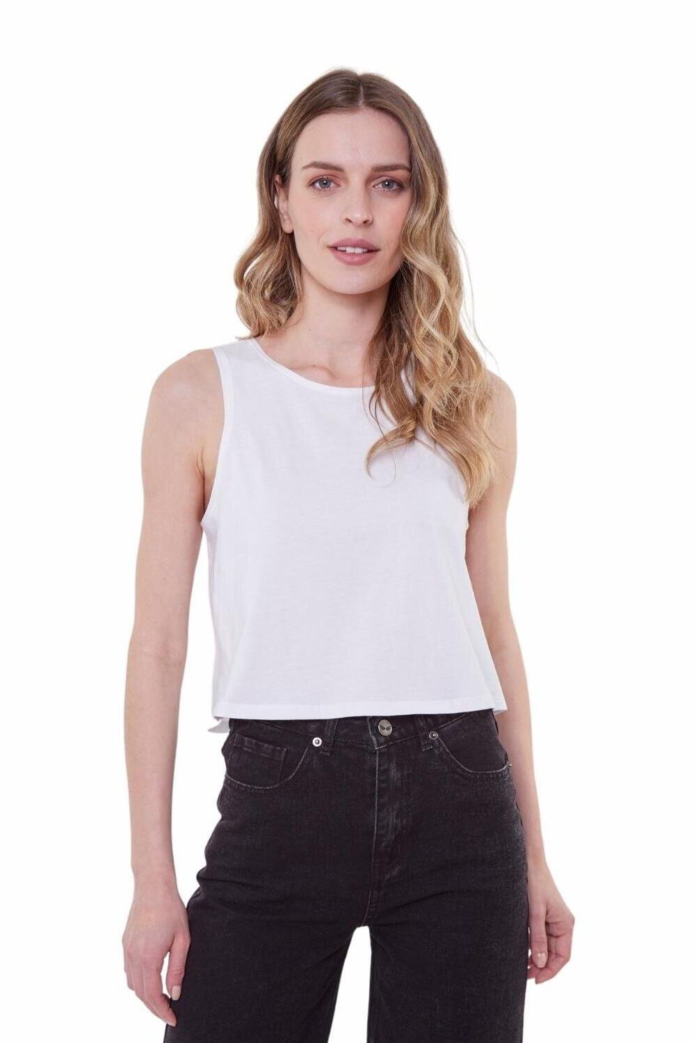 JACINTA TIENDA - Polera Gracia sin Mangas Ii Blanca