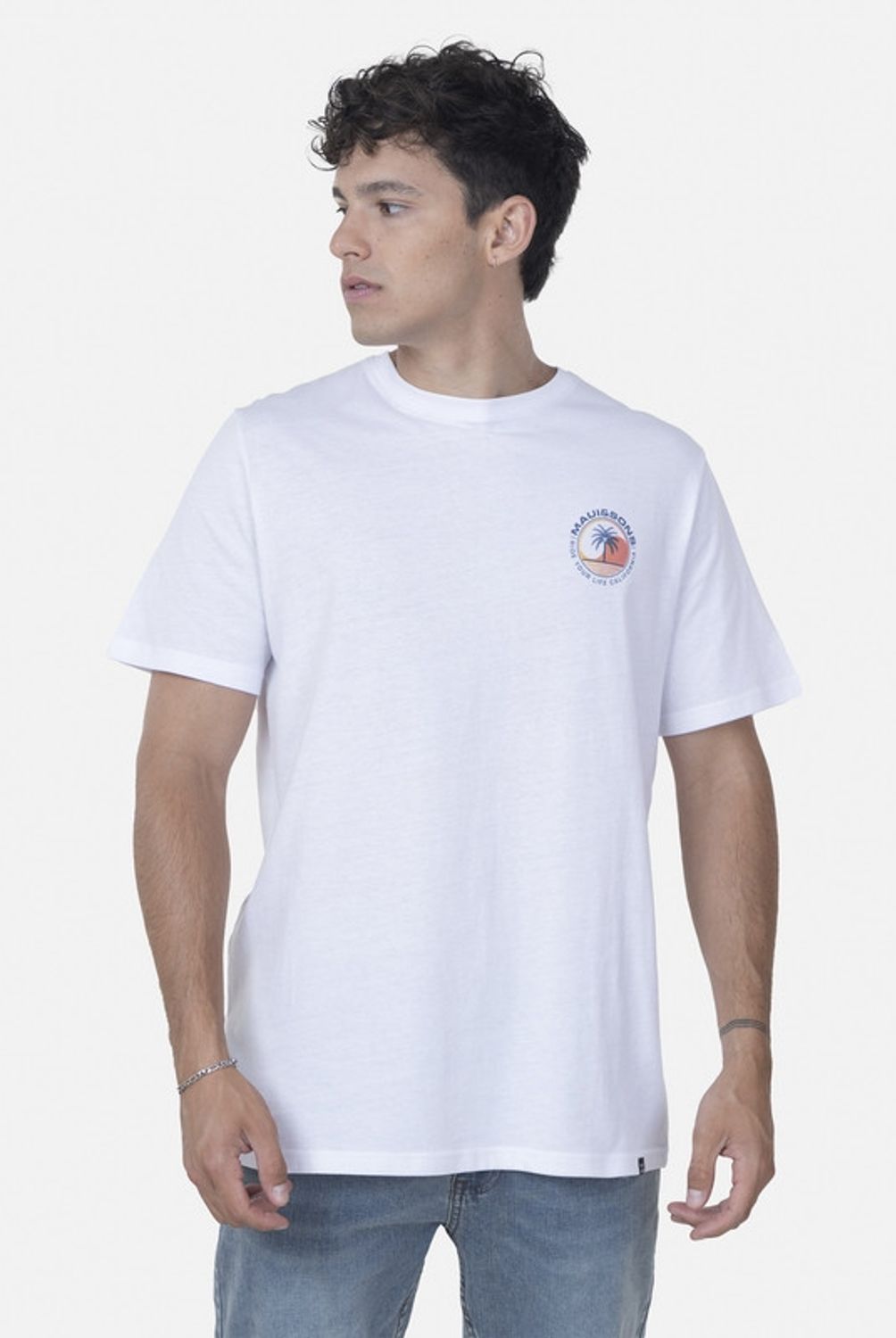 MAUI AND SONS - Polera M/C 5P1002 Blanco
