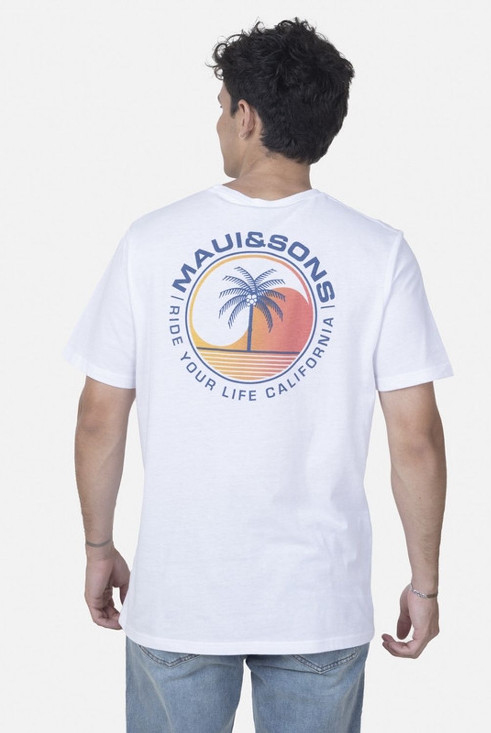 MAUI AND SONS - Polera M/C 5P1002 Blanco
