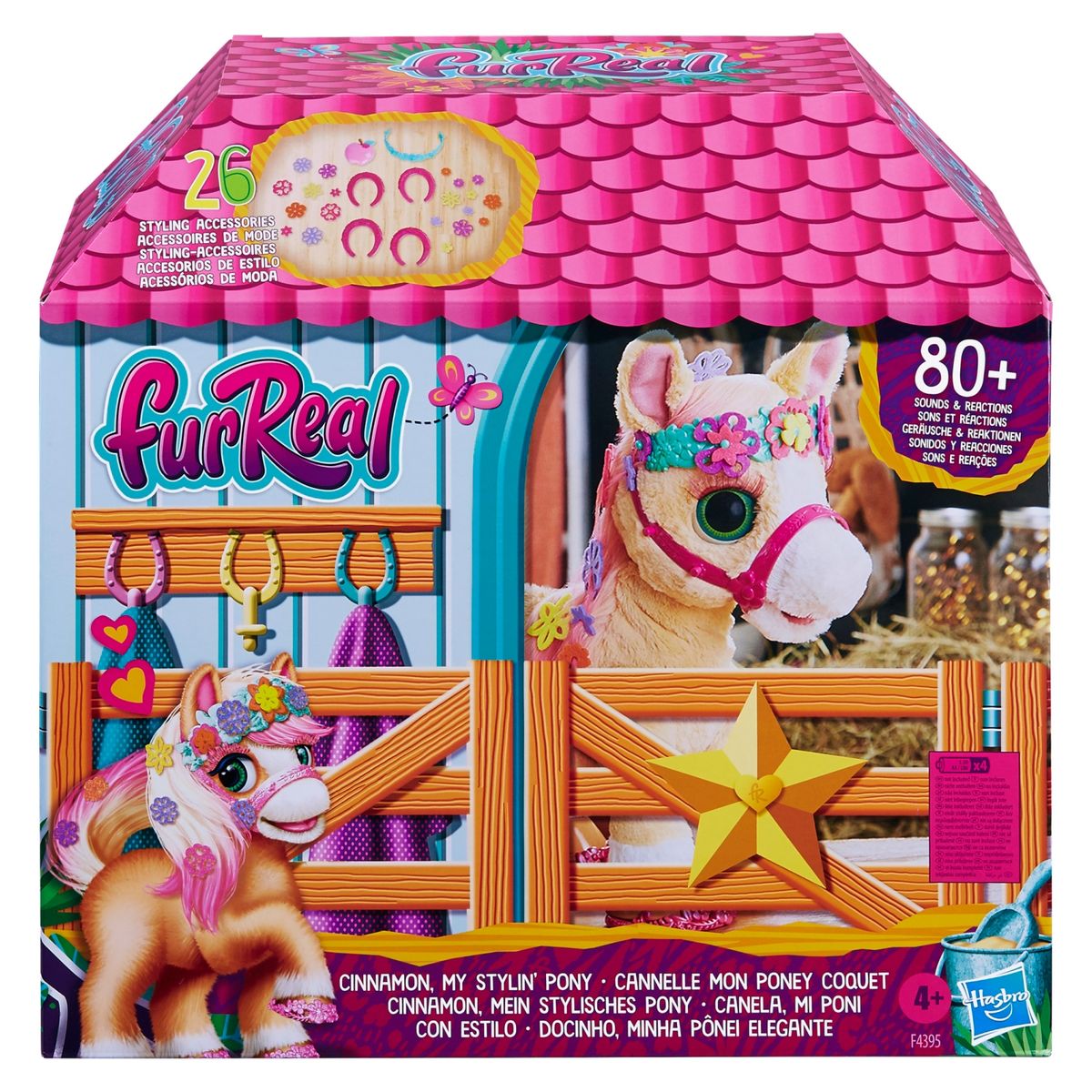 FURREAL FRIENDS - FurReal Mascota Interactiva Canela, Mi Pony con Estilo Furreal Friends