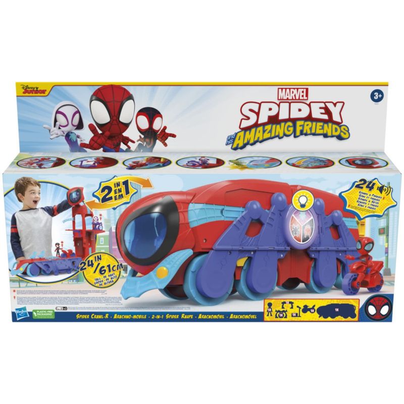 MARVEL - Spidey And His Amazing Friends Aracnomóvil 2 En 1 Marvel