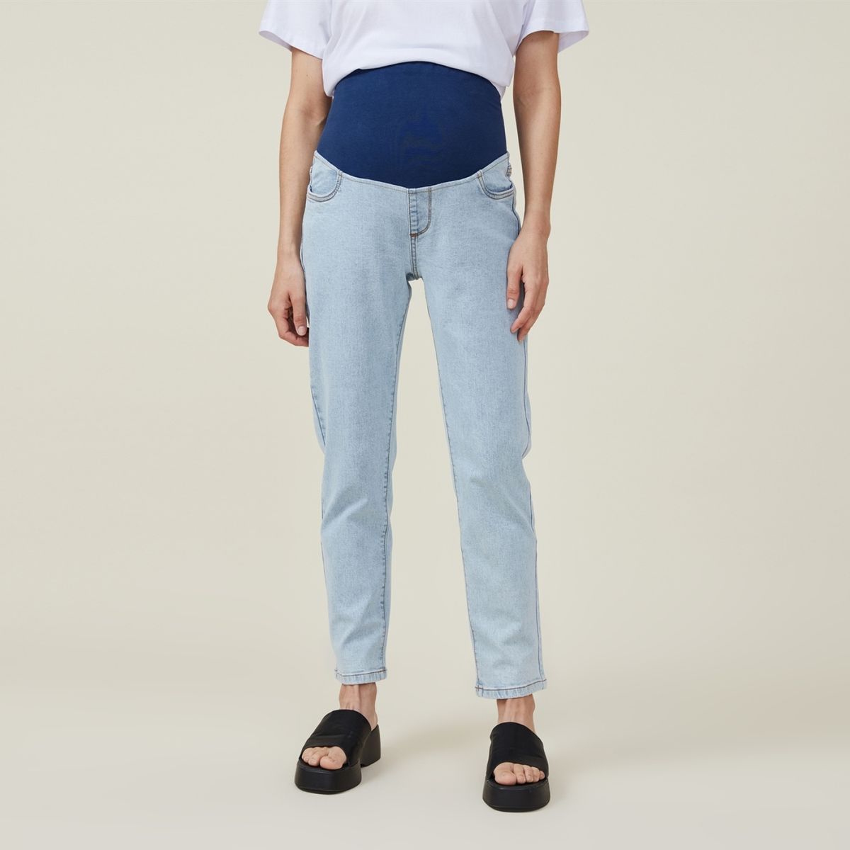 COTTON ON - Jeans Maternal Stretch Mom Tiro Alto Mujer Cotton On