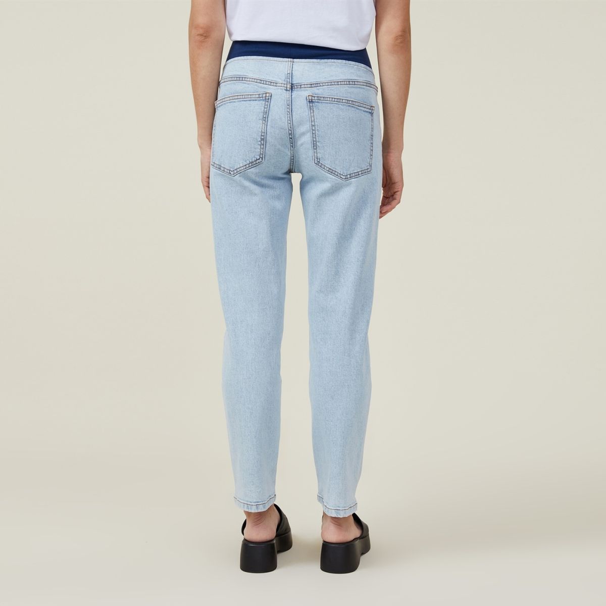 COTTON ON - Jeans Maternal Stretch Mom Tiro Alto Mujer Cotton On