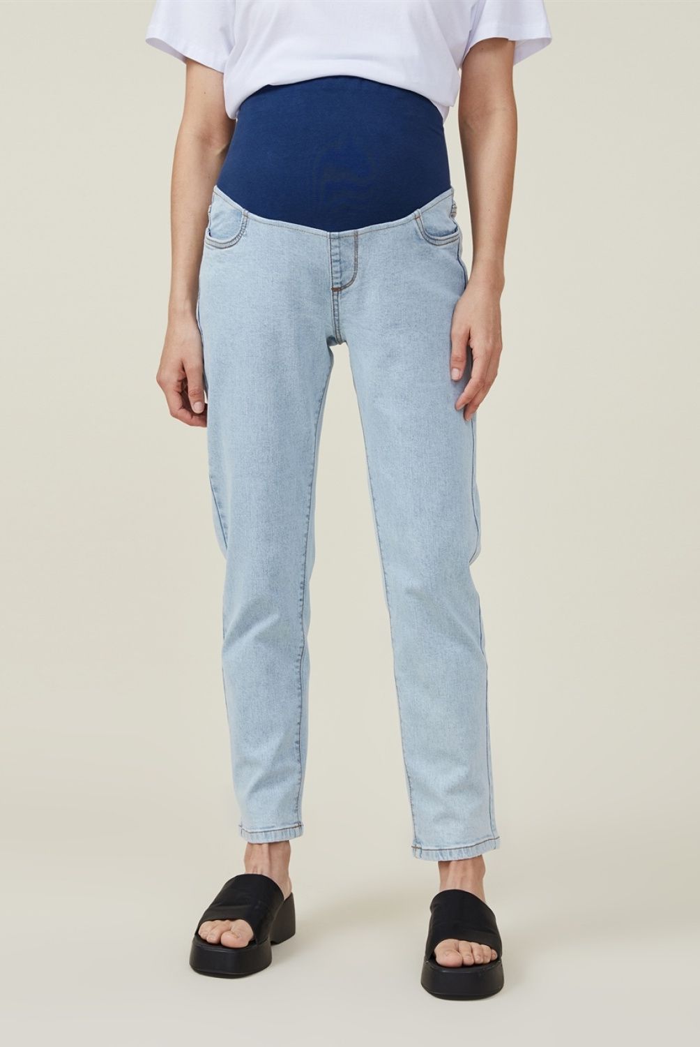 COTTON ON - Jeans Maternal Stretch Mom Tiro Alto Mujer Cotton On
