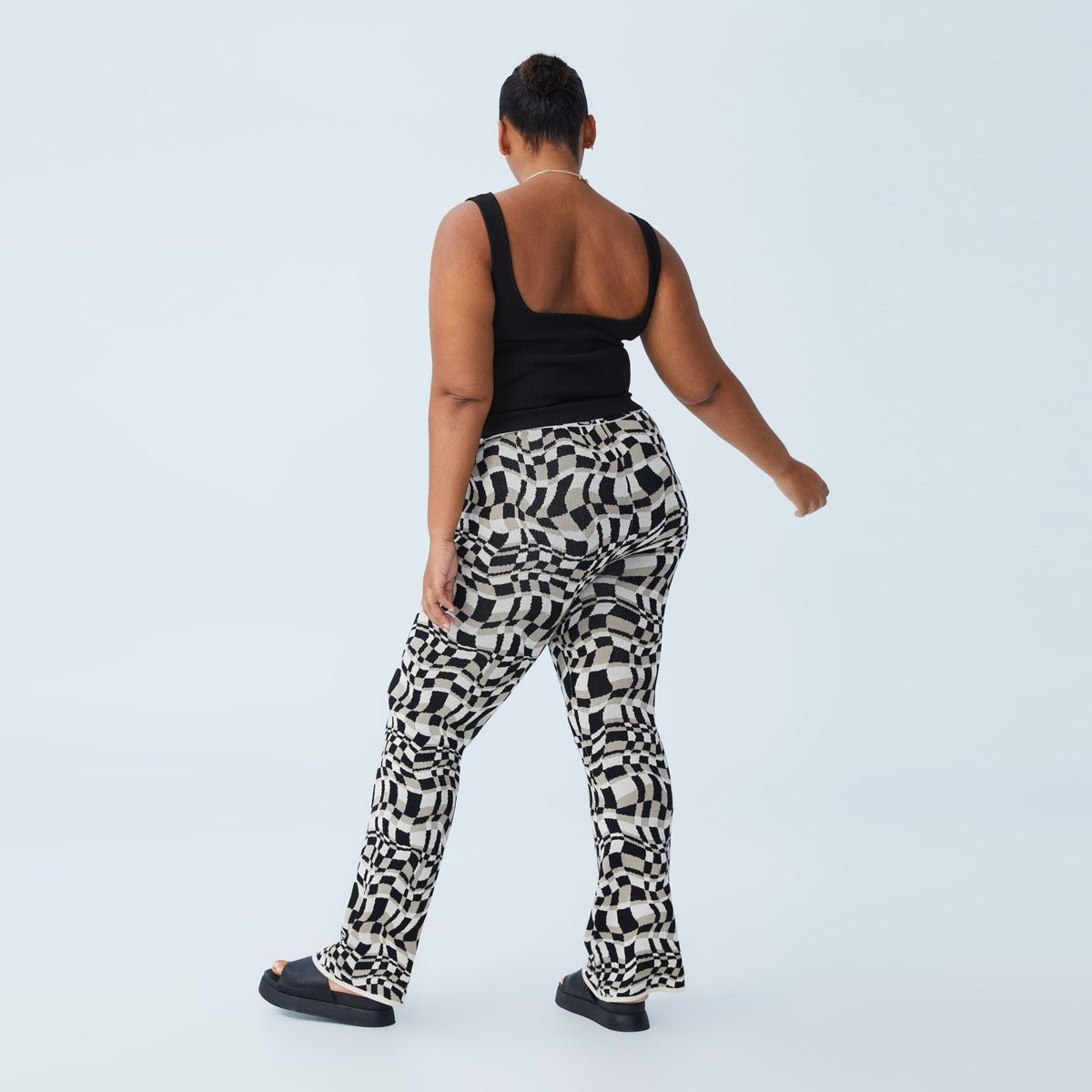 COTTON ON - Pantalon Curve Flare Tiro Medio Mujer Cotton On