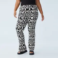 COTTON ON - Pantalon Curve Flare Tiro Medio Mujer