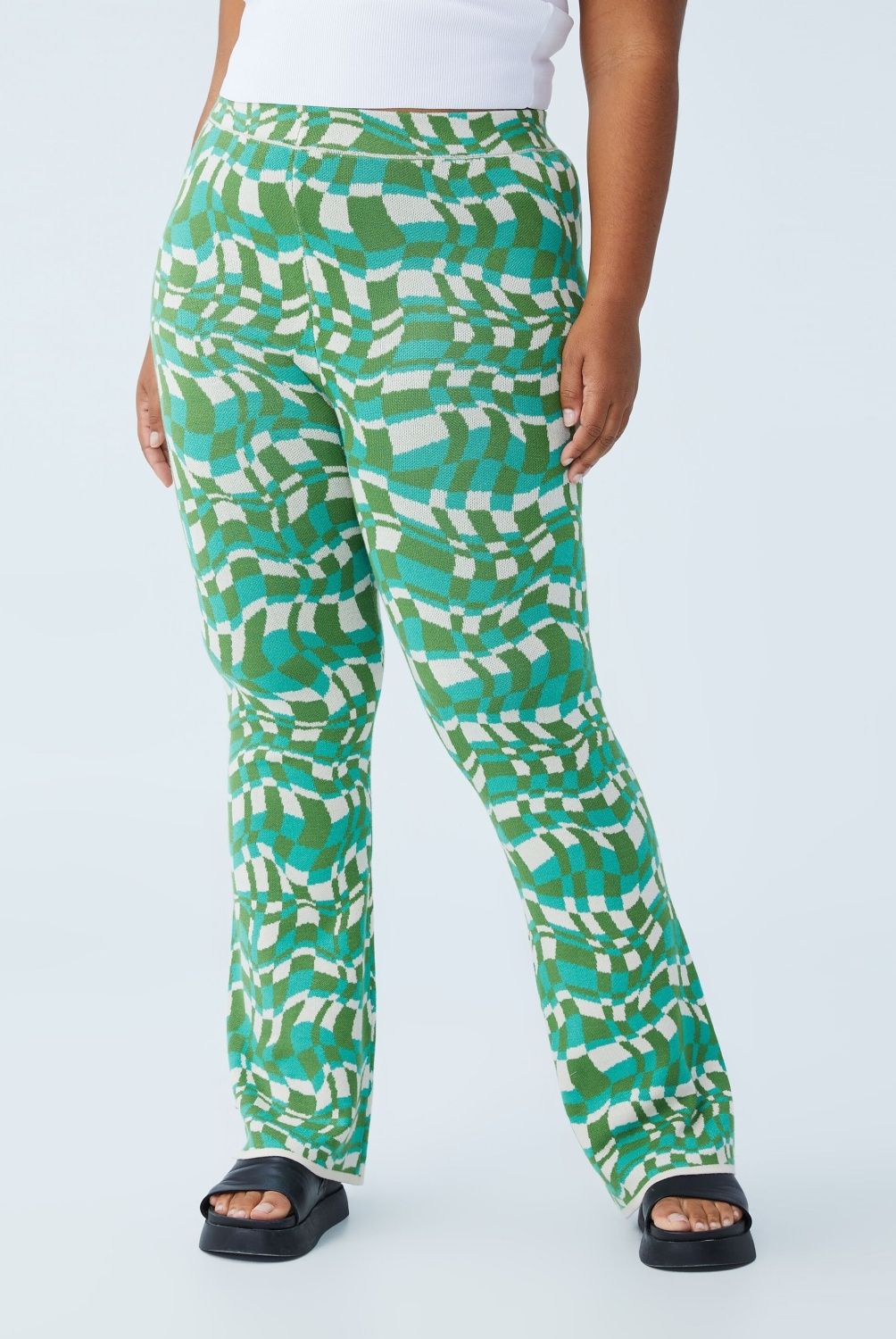COTTON ON - Pantalon Curve Flare Tiro Medio Mujer Cotton On
