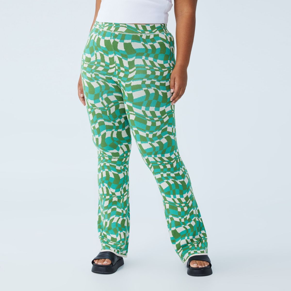 COTTON ON - Pantalon Curve Flare Tiro Medio Mujer Cotton On