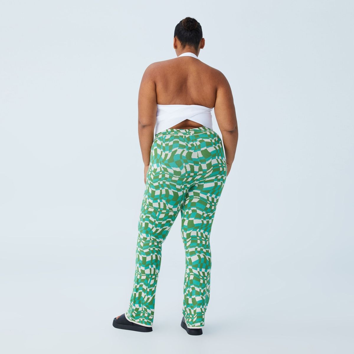 COTTON ON - Pantalon Curve Flare Tiro Medio Mujer Cotton On