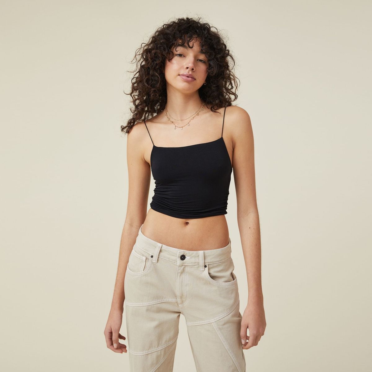 COTTON ON - Crop Top Tirantes Mujer Cotton On