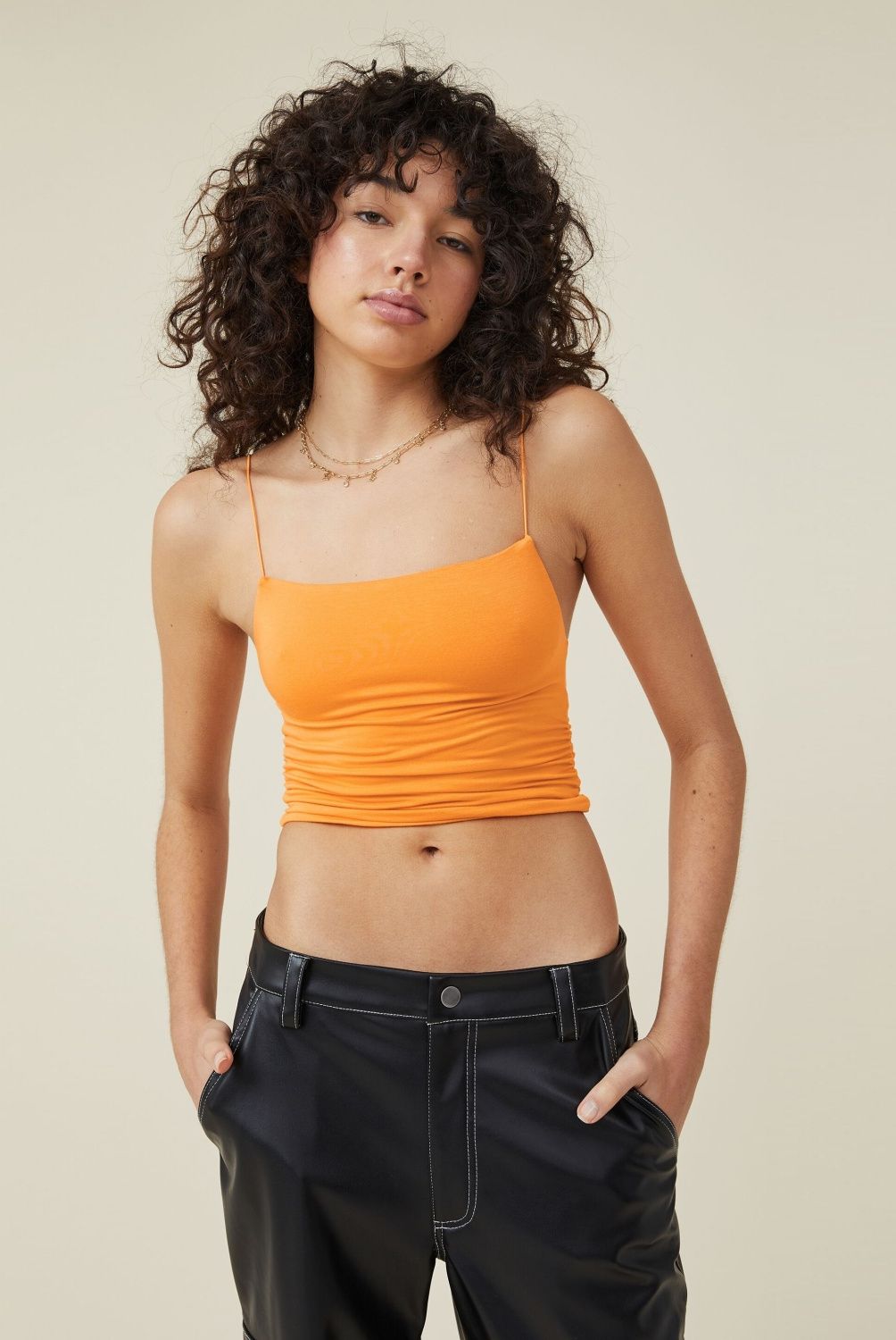 COTTON ON - Crop Top Tirantes Mujer Cotton On
