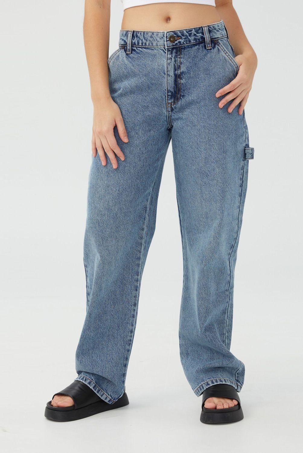 COTTON ON - Jeans Carpintero Holgado Petit Mujer Cotton On