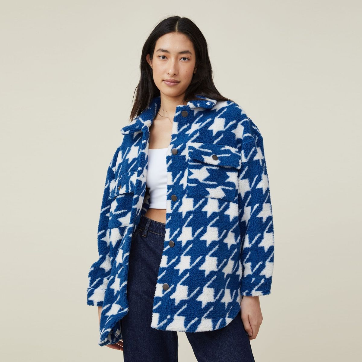 COTTON ON - Chaqueta Teddy Mujer Cotton On