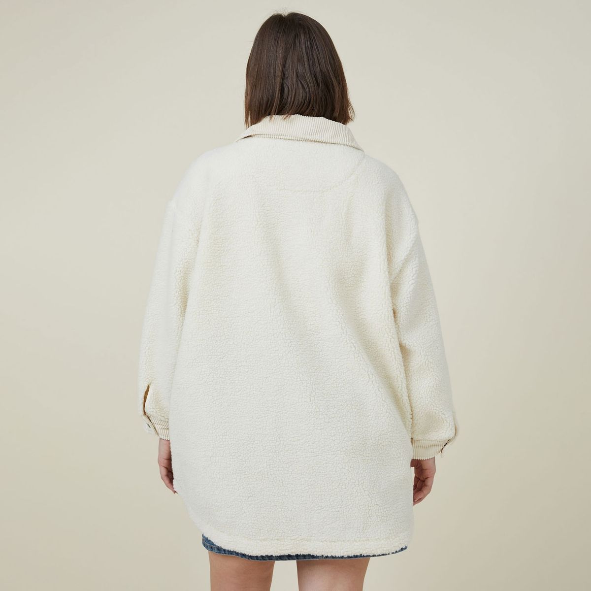 COTTON ON - Chaqueta Curve Teddy Mujer Cotton On