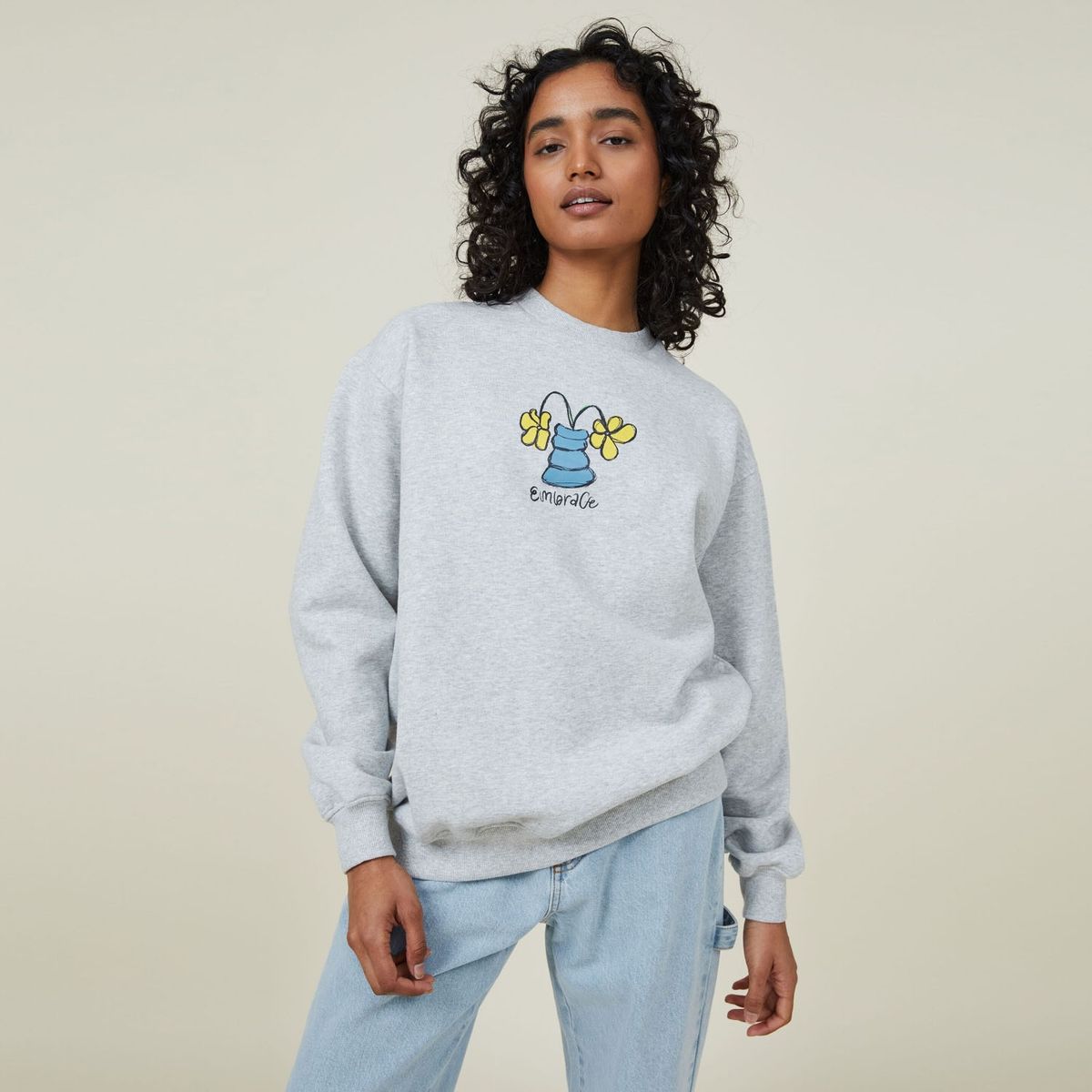 COTTON ON - Polerón Grafico Clasico Mujer Cotton On