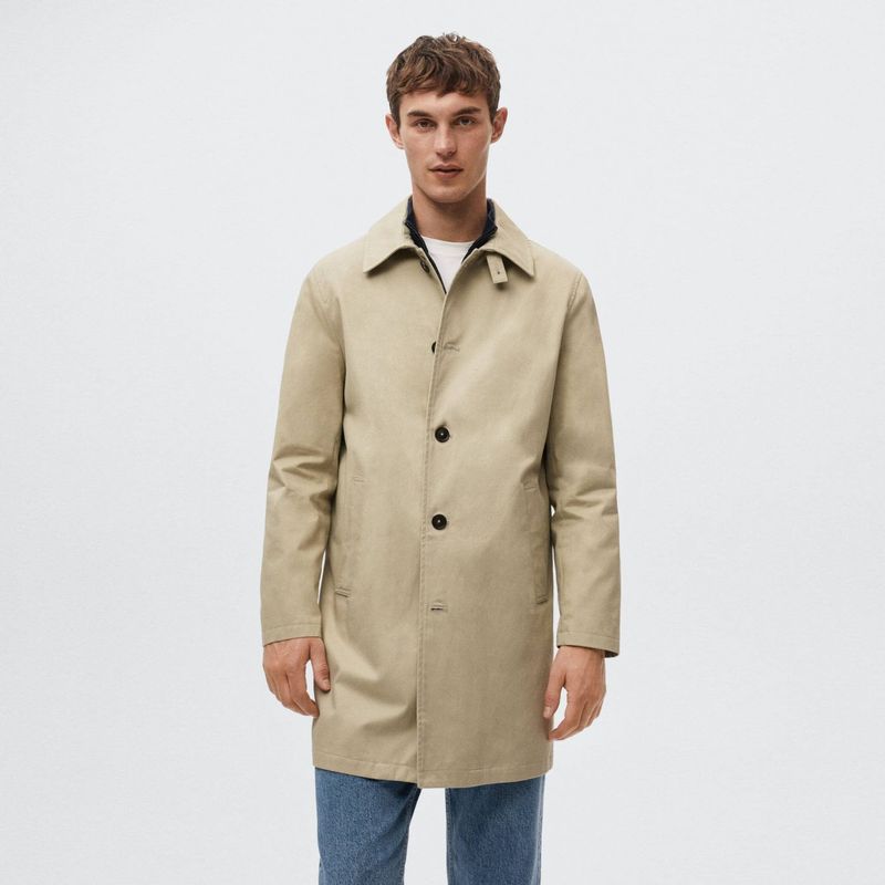 MANGO MAN - Abrigo Algodón Water Repellent Hombre Mango Man