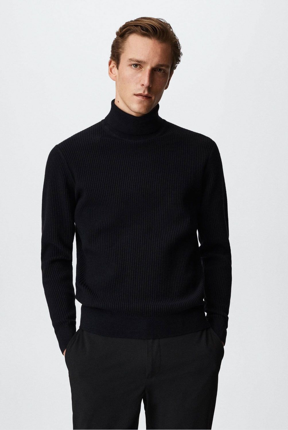 MANGO MAN - Mango Man Sweater Cuello Alto Estructura Hombre