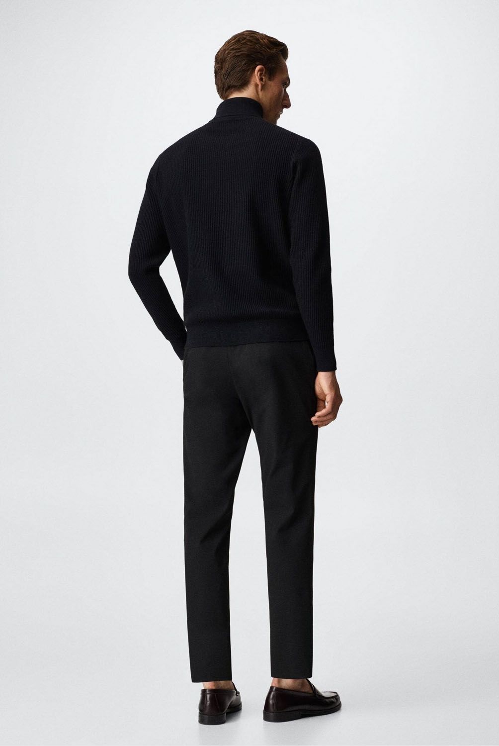 MANGO MAN - Mango Man Sweater Cuello Alto Estructura Hombre