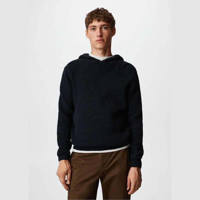 MANGO MAN - Mango Man Sweater Capucha Estructura Hombre