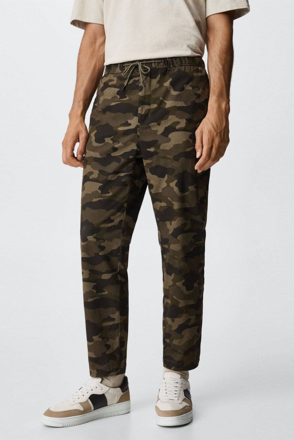 MANGO MAN - Mango Man Pantalón Algodón Camuflaje Hombre