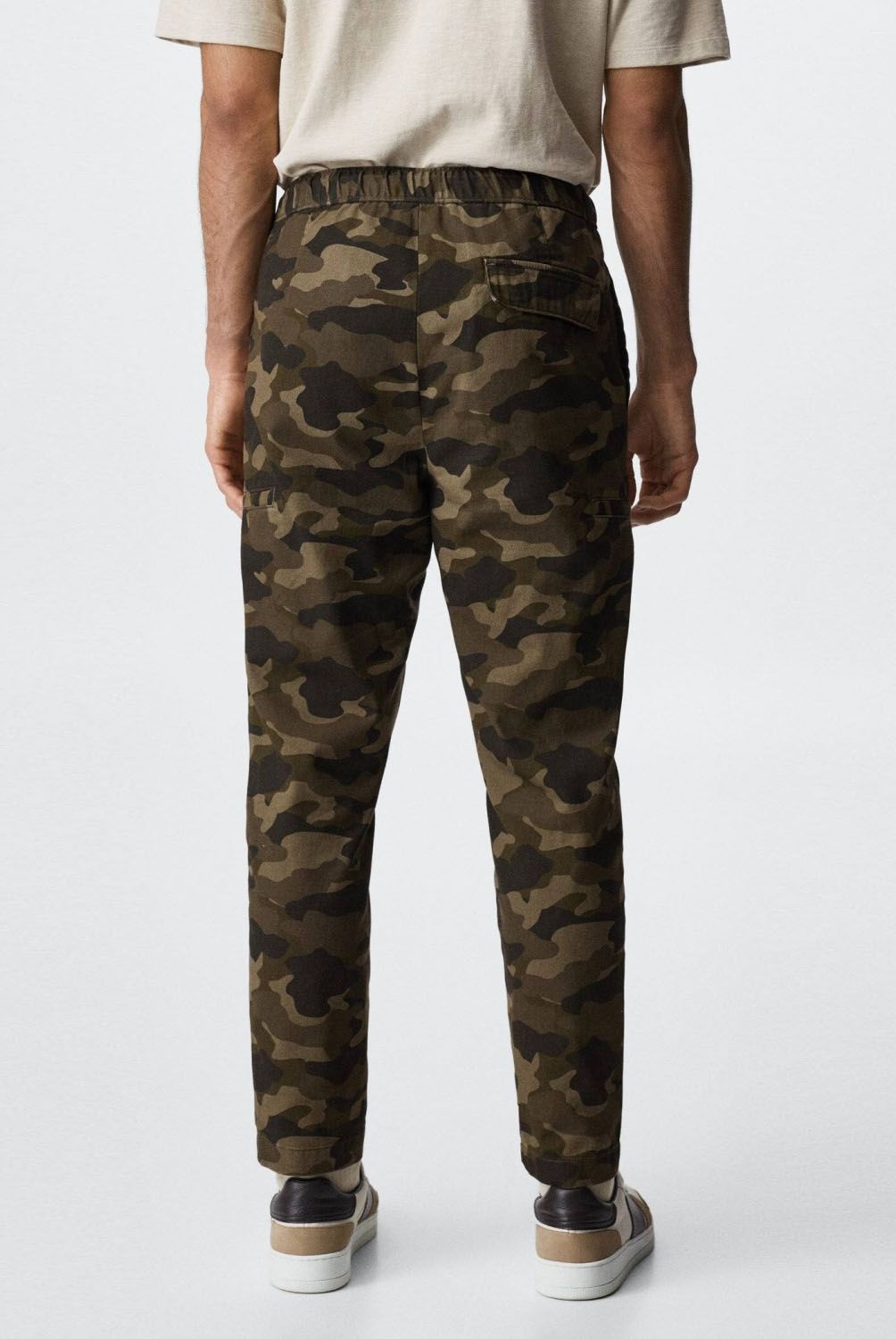 MANGO MAN - Mango Man Pantalón Algodón Camuflaje Hombre