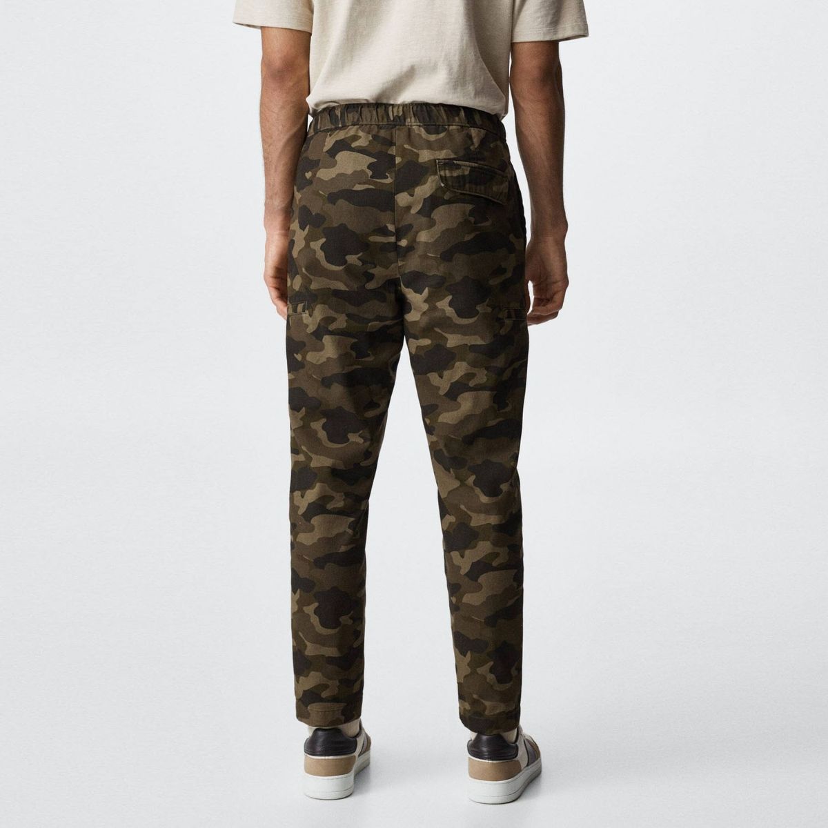 MANGO MAN - Mango Man Pantalón Algodón Camuflaje Hombre