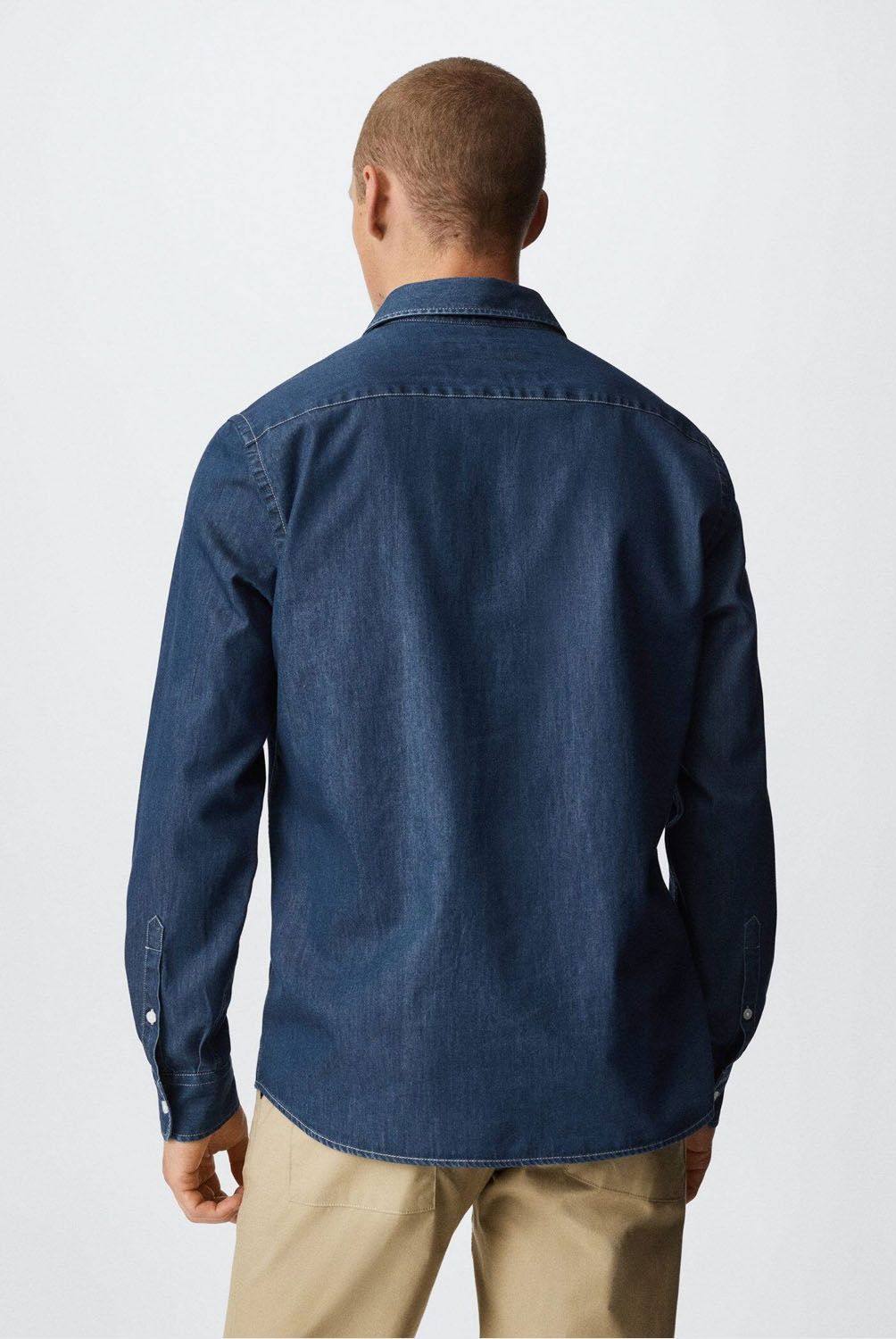 MANGO MAN - Mango Man Camisa Slim-Fit Vaquera Hombre