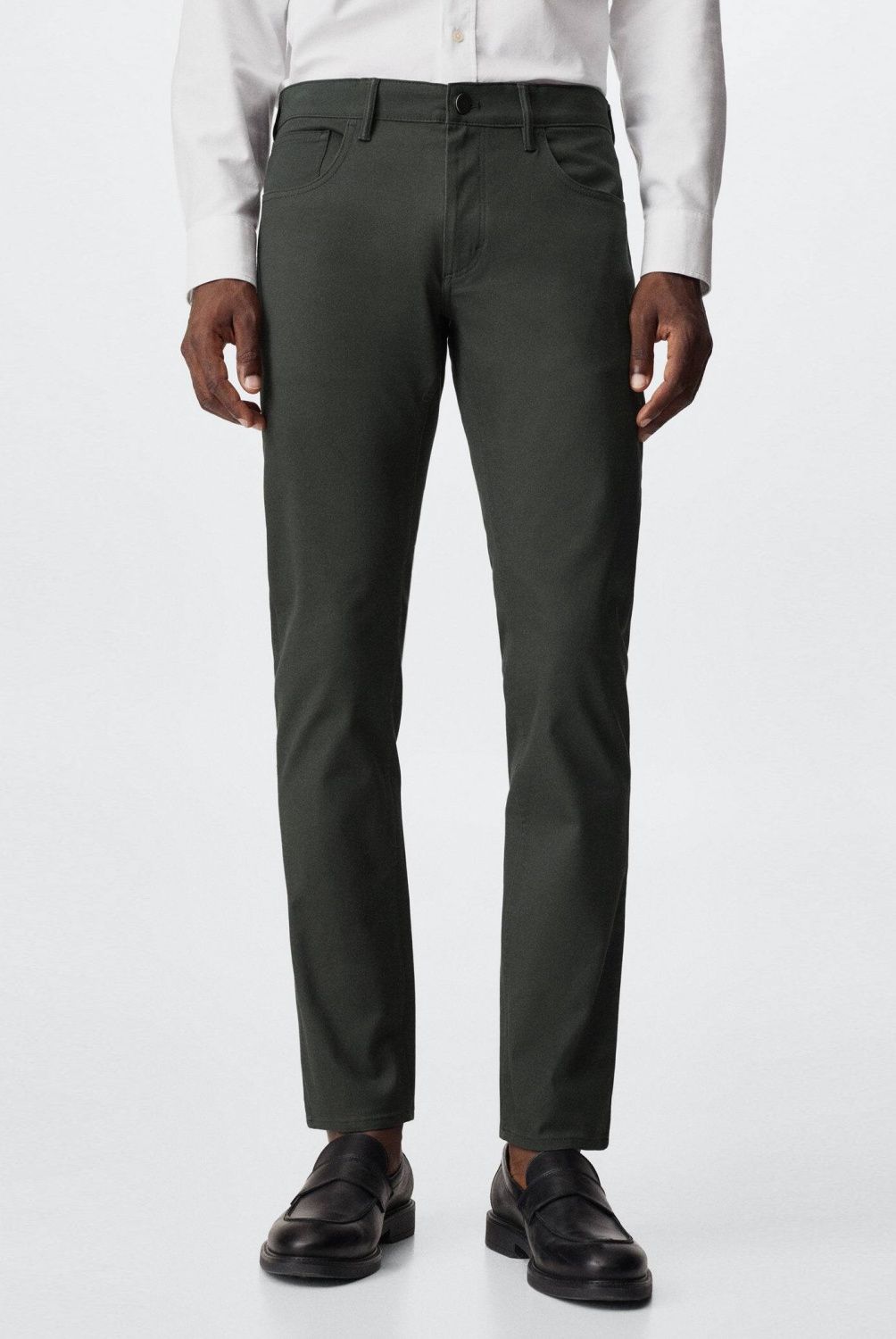 MANGO MAN - Pantalón Tejanero Slim Fit Sarga Hombre Mango Man