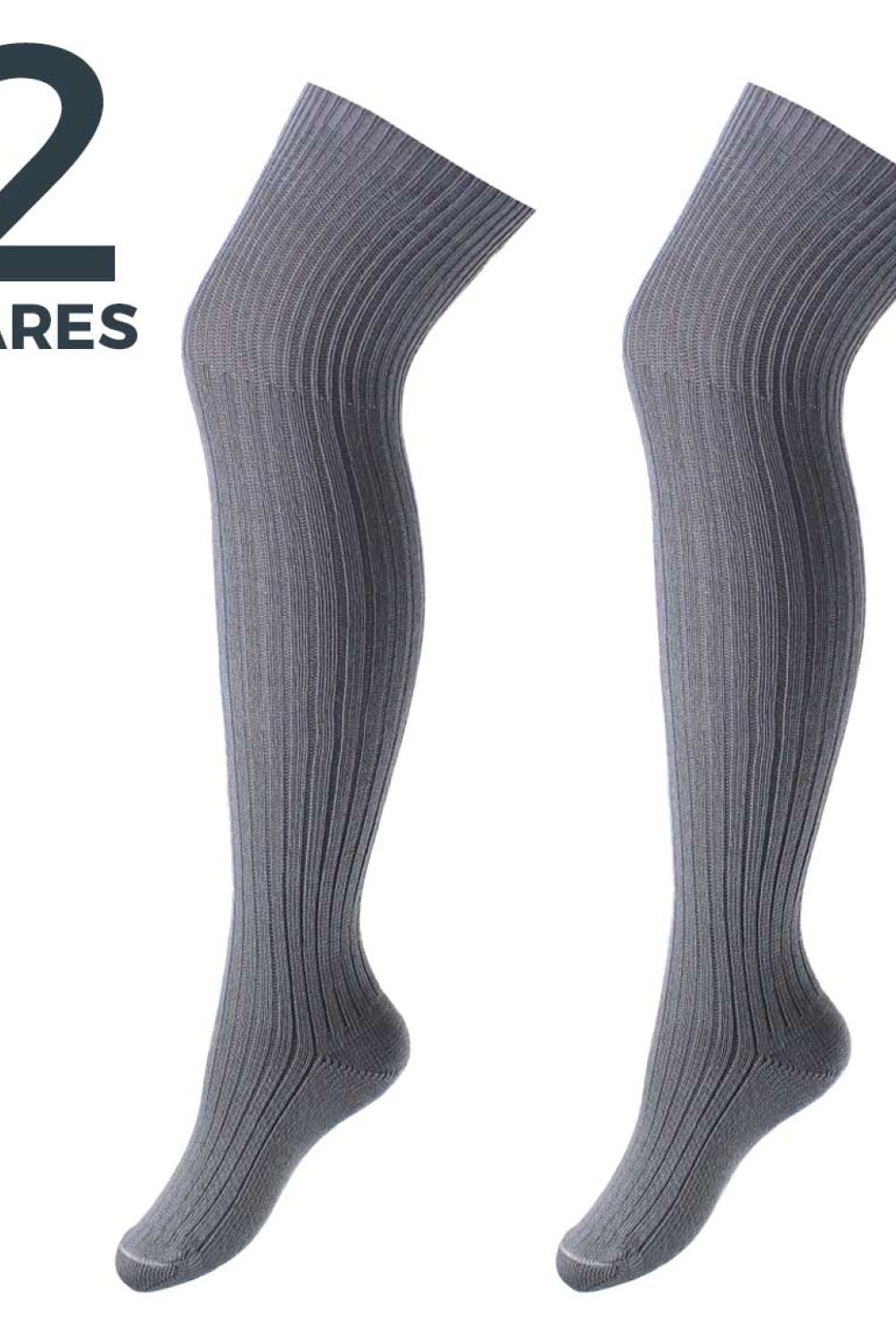 MONARCH - Pack De 2 Pares Calcetines Bucanera Bamboo Extra Larga 4172 Niña Escolar Monarch