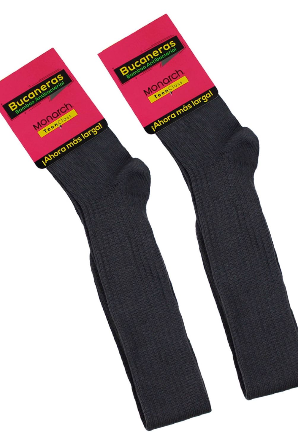 MONARCH - Pack De 2 Pares Calcetines Bucanera Bamboo Extra Larga 4172 Niña Escolar Monarch
