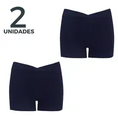 MONARCH - Pack de 2 Pata Short Algodón Escolar Niña