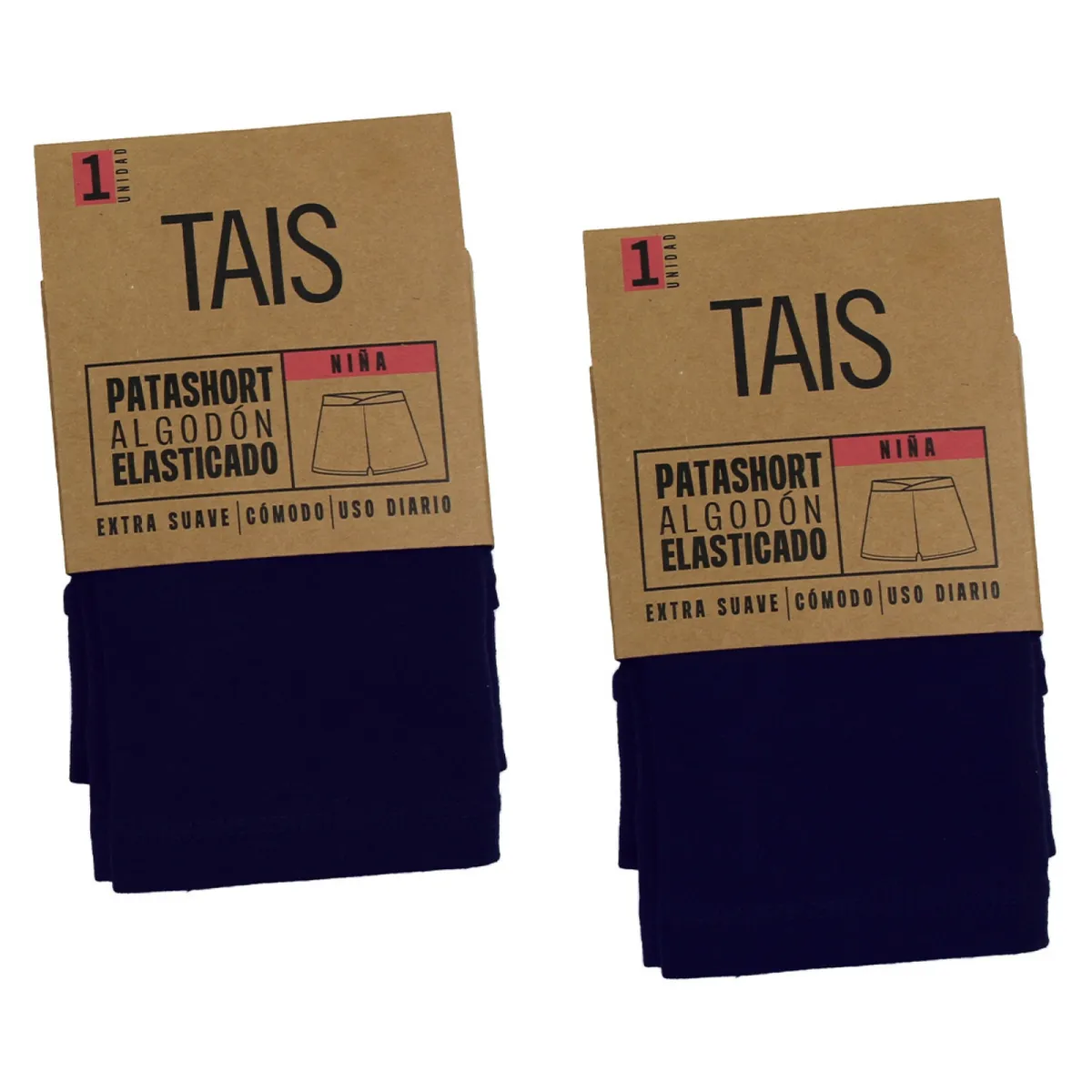 MONARCH - Pack de 2 Calzas Algodón Escolar Niña Monarch