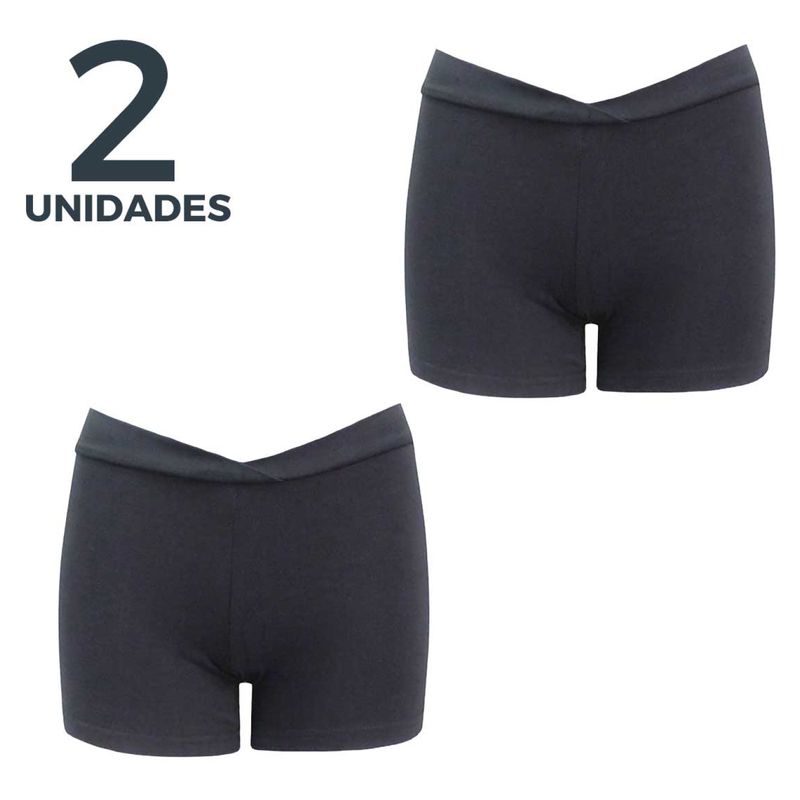 MONARCH - Pack de 2 Pata Short Algodón Escolar Niña Monarch