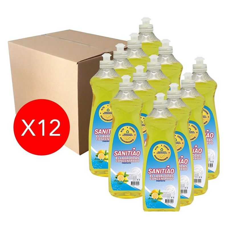 SANITIAO - Lavaloza 750cc Pack 12 Unidades - Sanitiao