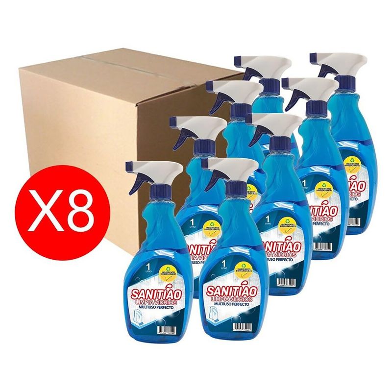 SANITIAO - Pack Limpia Vidrio Sanitiao  8 unidades de 1 L