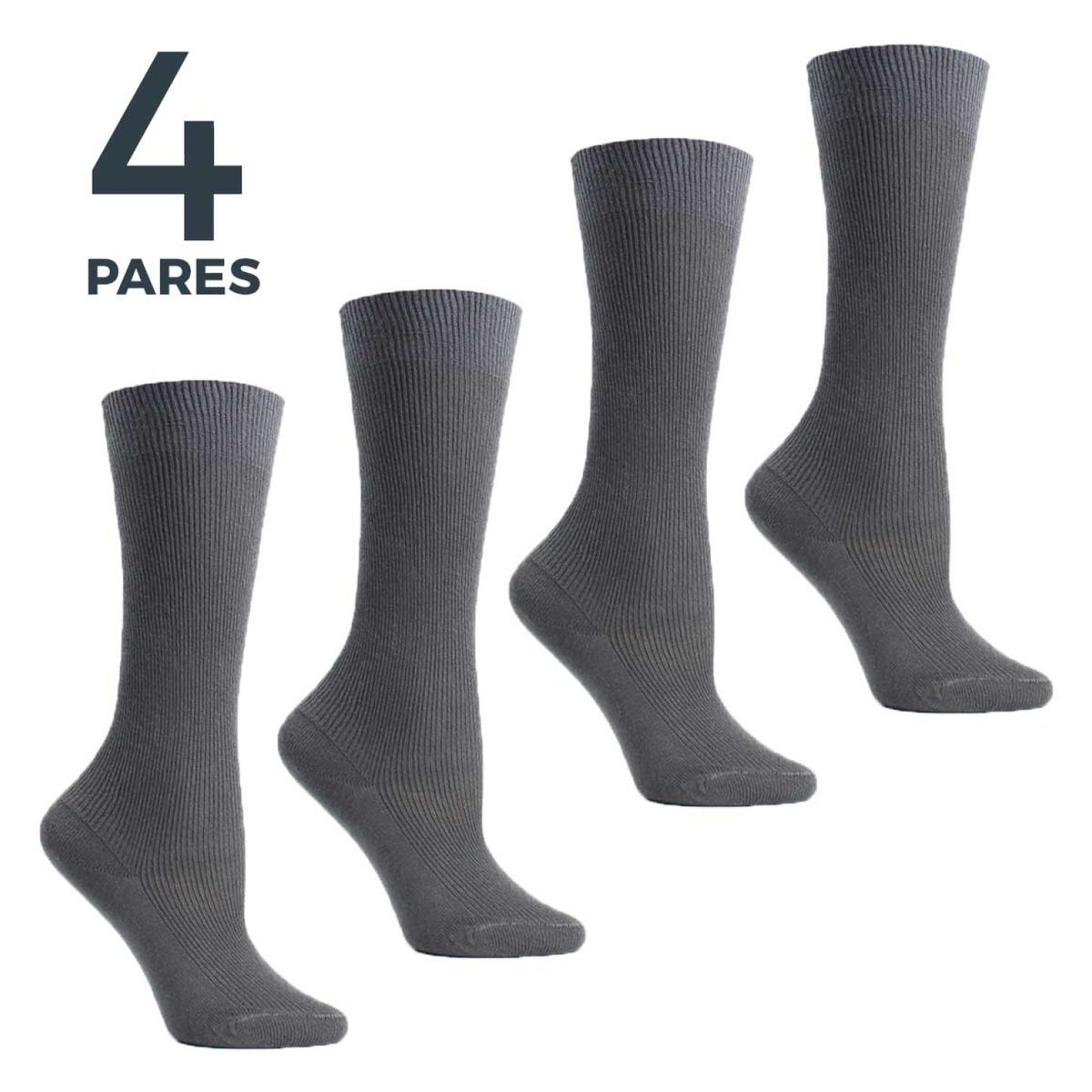 MONARCH - Pack De 4 Pares Calcetin Niña Bamboo 4150 Escolar Monarch