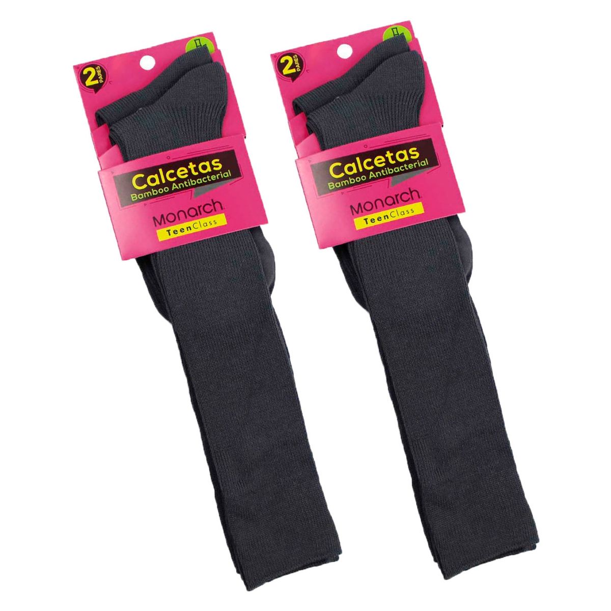 MONARCH - Pack De 4 Pares Calcetin Niña Bamboo 4150 Escolar Monarch