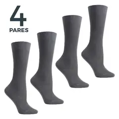 MONARCH - Pack De 4 Pares Calcetin Niña Bamboo 4150 Escolar