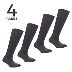 MONARCH - Pack De 4 Pares Calcetin Media Pierna Niña Escolar