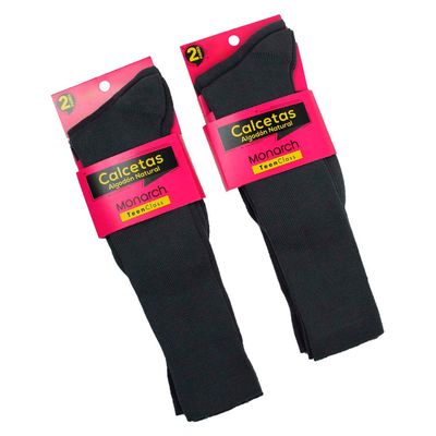 Imagen 2 del producto Pack De 4 Pares Calcetin Media Pierna Niña Escolar