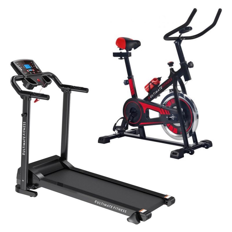 ULTIMATE FITNESS - Trotadora Eléctrica E220Bicicleta de Spinning Z50