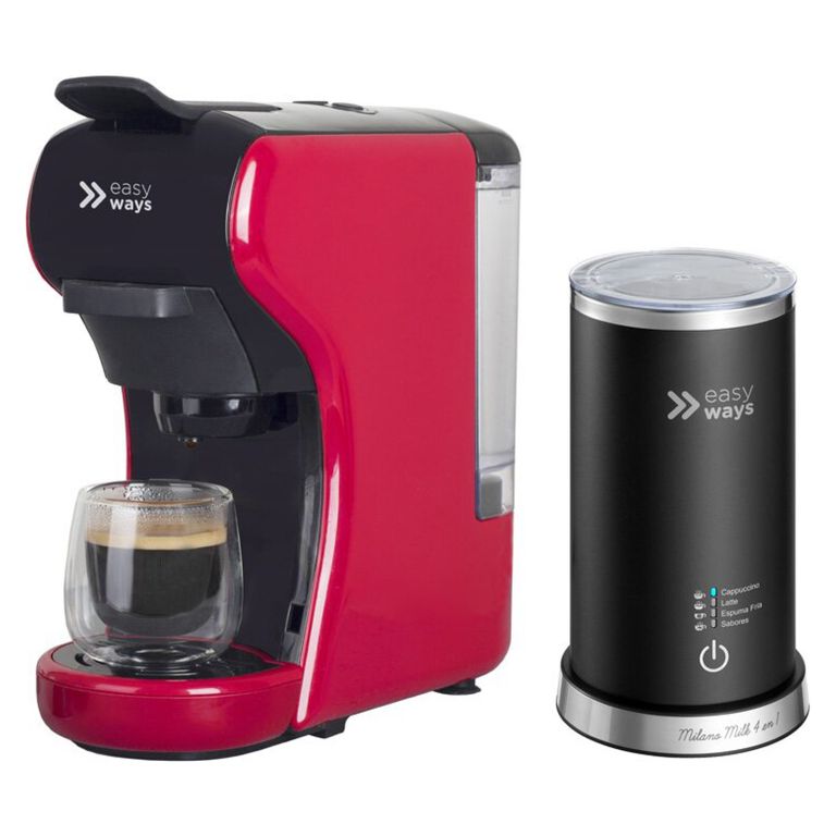 EASYWAYS Cafetera Milano Coffee Espumador Leche EasyWays
