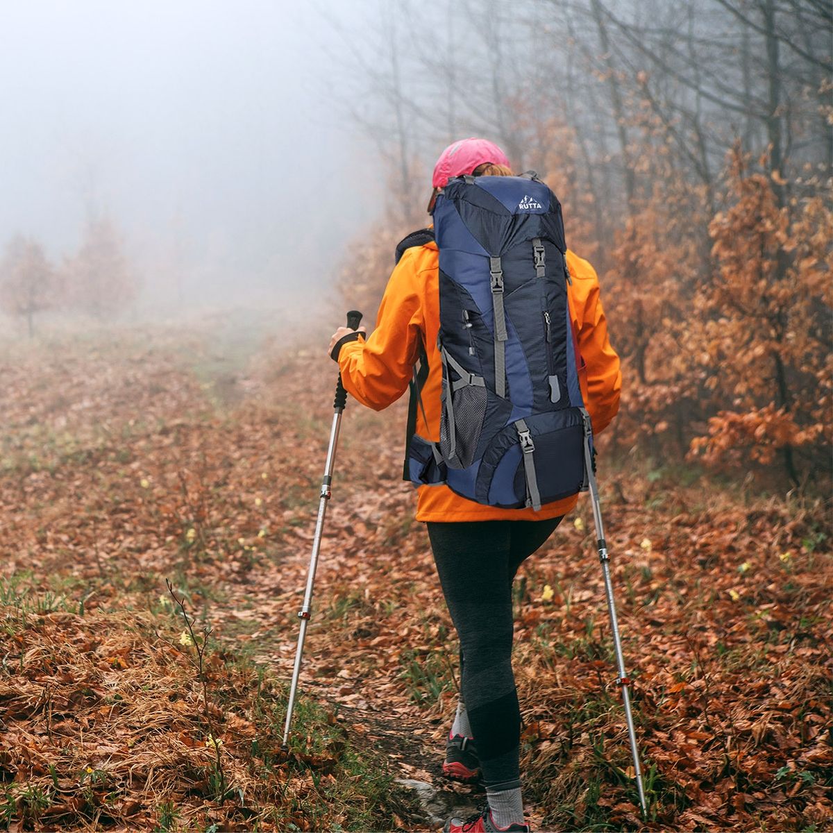  - Mochila Outdoor 75 Litros Azul