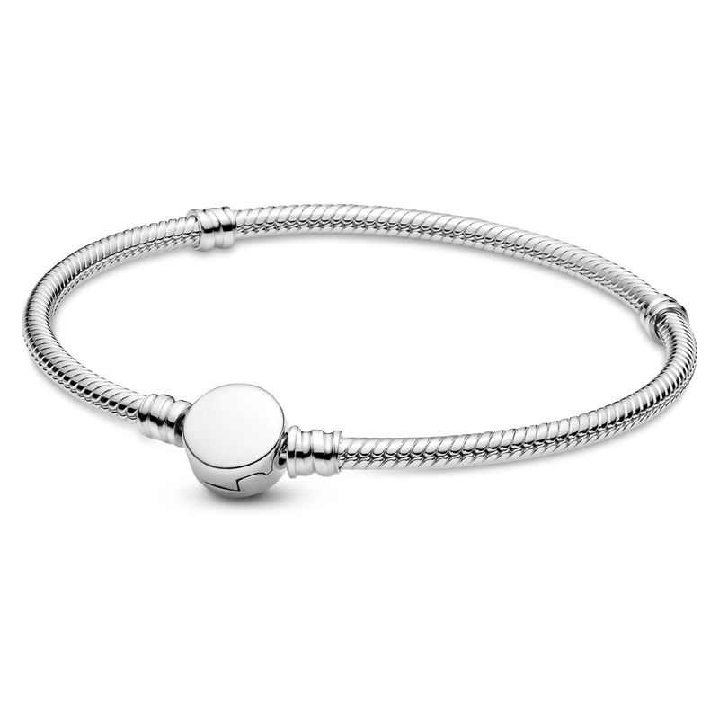 PANDORA - Brazalete Pandora Moments Cadena De Serpiente Con Cierre Grabable Mujer Pandora
