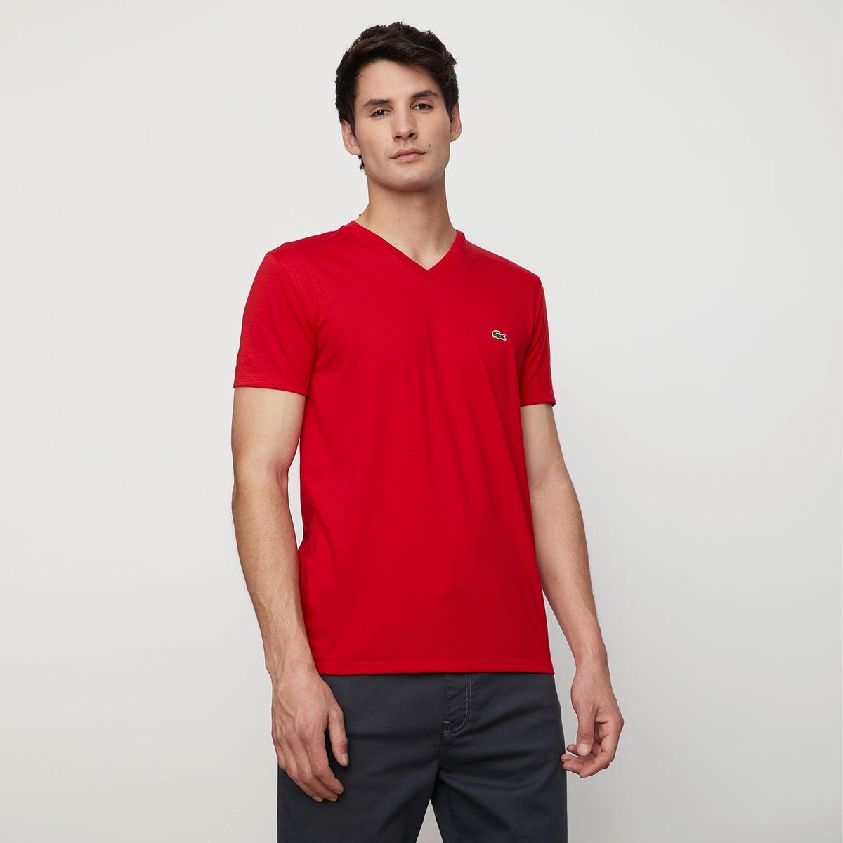 LACOSTE - Lacoste Polera Manga Corta Algodón Hombre