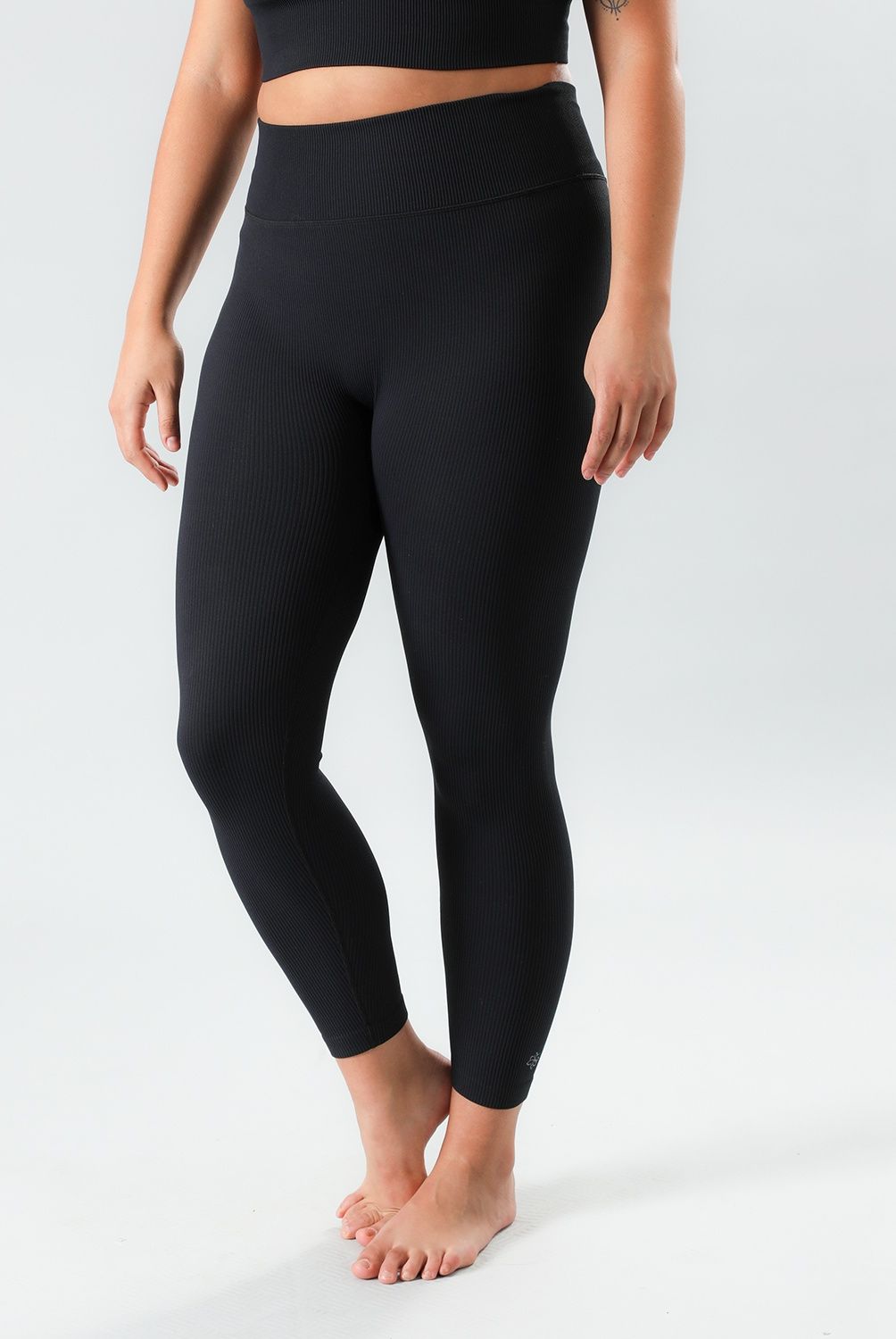 FLORES - Leggins Rib Mujer Flores