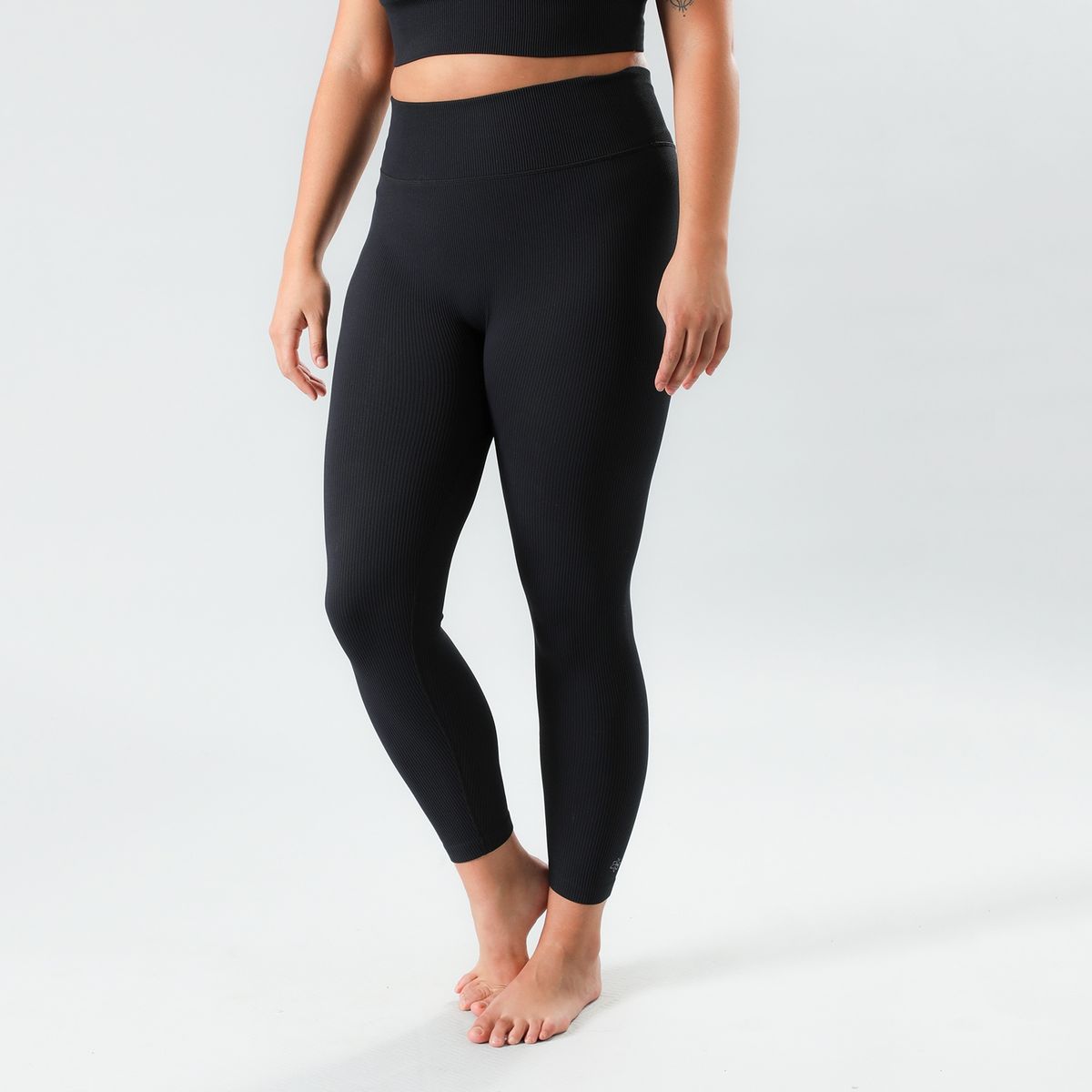 FLORES - Leggins Rib Mujer Flores