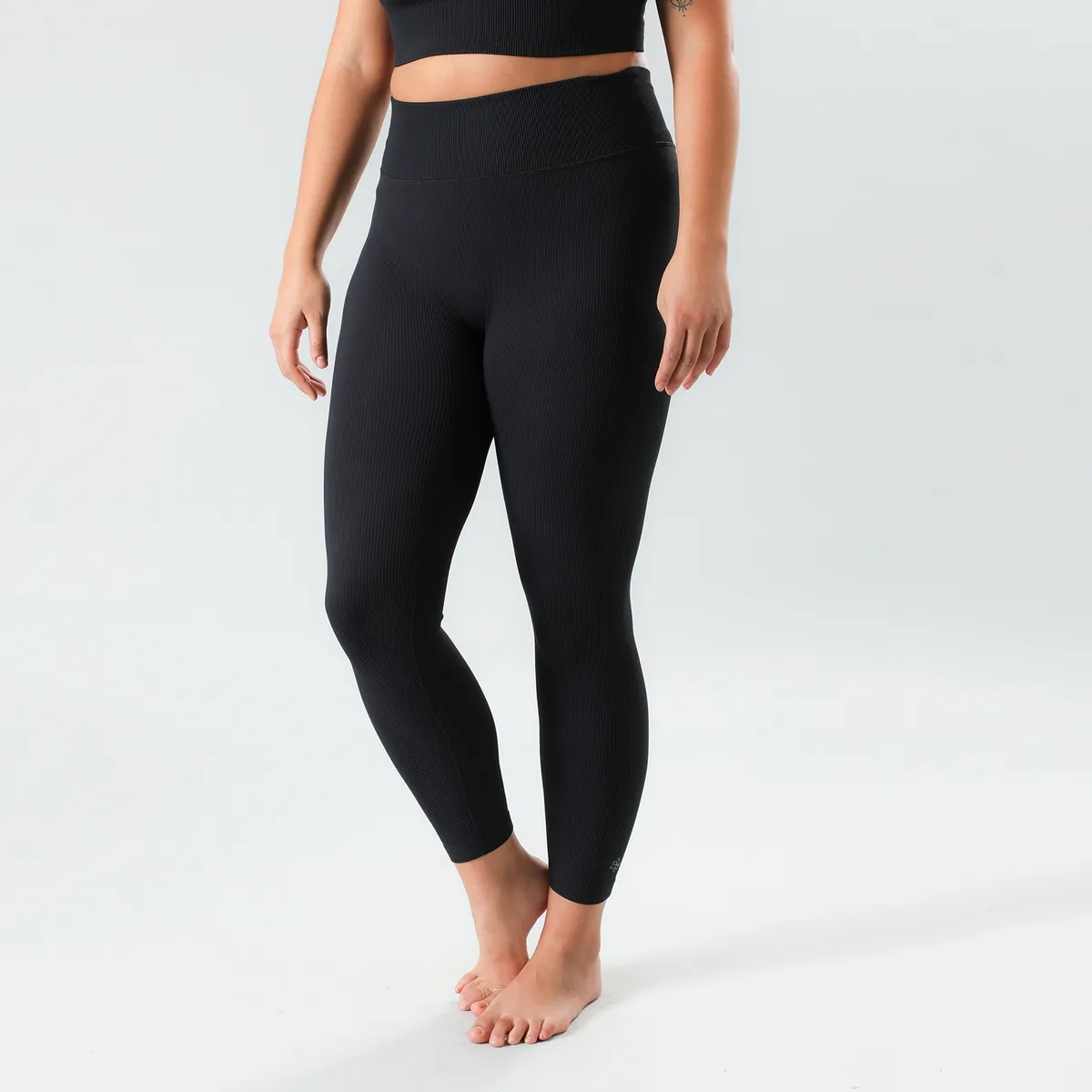 FLORES - Leggins Rib Mujer Flores