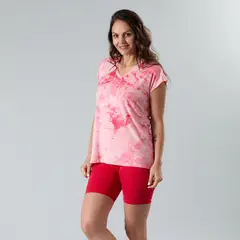 FLORES - Polera Oversize Manga Corta Mujer
