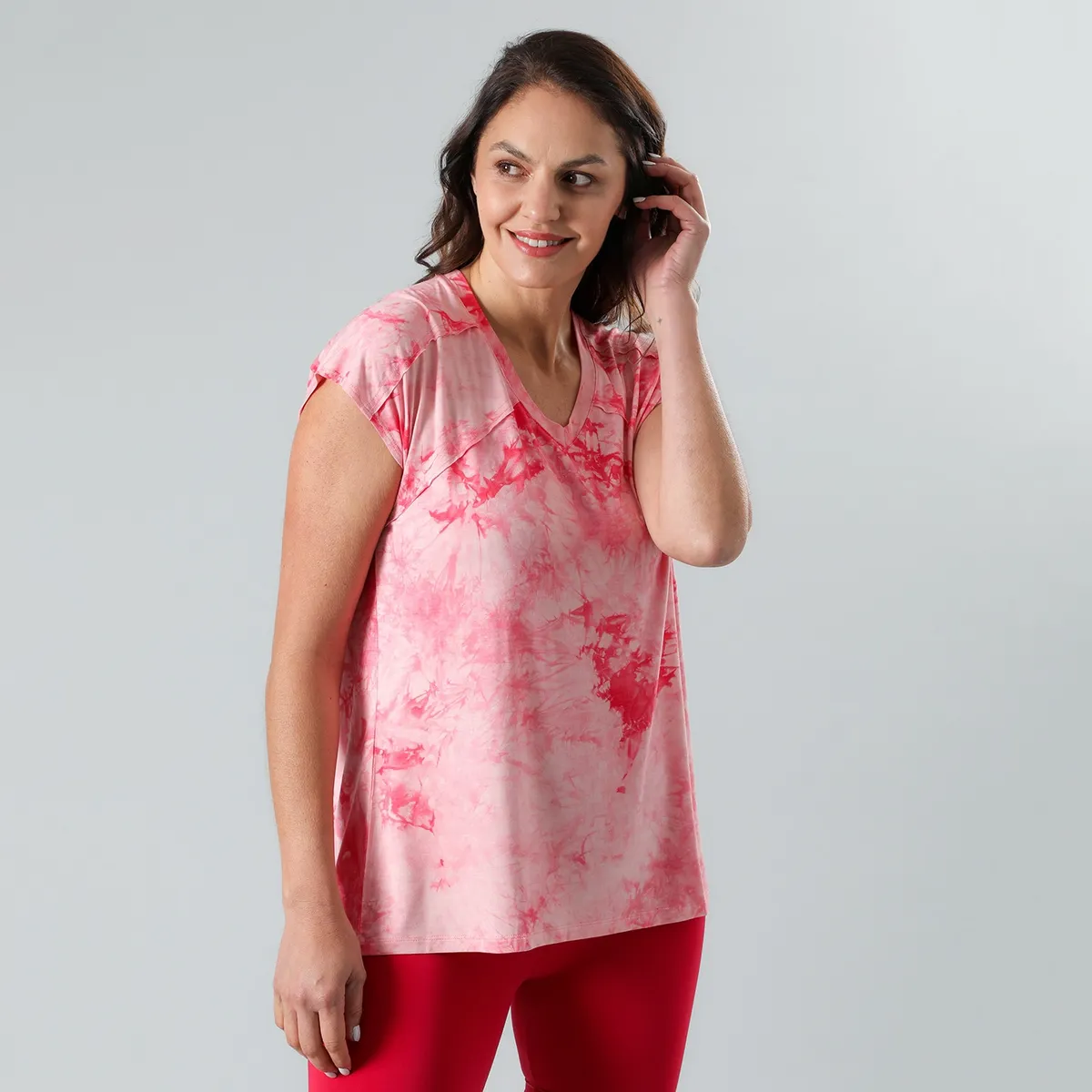 FLORES - Polera Oversize Manga Corta Mujer Flores